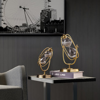 Nordic Creative Metal Sanduhr Licht Luxus Dekoration Büro Bücherregal Handwerk Sanduhr Timer Sandglas