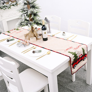 ของตกแต่งบ้านคริสต์มาสใหม่ ผ้าปูโต๊ะ ผ้ารองจาน ของตกแต่งบ้าน แผ่นรองจาน - Product Image 4