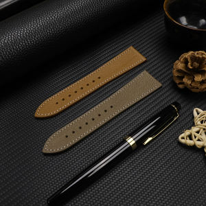 Pour <span class=keywords><strong>Seiko</strong></span> <span class=keywords><strong>bracelet</strong></span> de montre en cuir 19mm 20mm <span class=keywords><strong>21mm</strong></span> 22mm mouton français riz blanc mince en cuir véritable hommes ceintures de montre pour <span class=keywords><strong>bracelet</strong></span> hublot - Product Image 5