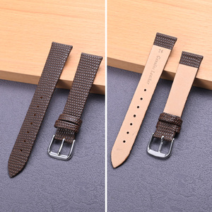 Correa de reloj de cuero genuino de grano de lagarto transpirable multicolor 16 18 20 22mm con hebilla de pasador, venta al por mayor de fábrica Jinkaiyue - Product Image 2