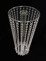 Taille personnalisable dernière conception décoration indienne de table de mariage en cristal pièces centrales en cristal et support à gâteau pour gâteaux de mariage