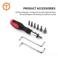 100 pièces outil à main professionnel Hexagonal Torx fendu Phillips combinaison précision tournevis Kit tournevis magnétique ensemble