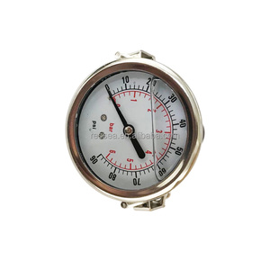 제조 핫 세일 압력계 <span class=keywords><strong>400</strong></span> 바 브래킷 압력 게이지 100 psi 공기 물 - Product Image 2