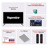 TV LED y LCD inteligente de alta definición (HDTV) de 24 pulgadas, TV con panel de celda abierta, TV LED inteligente, tendencia 2025