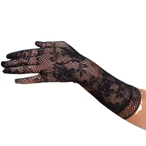 Sexy Spitze lange handschuhe