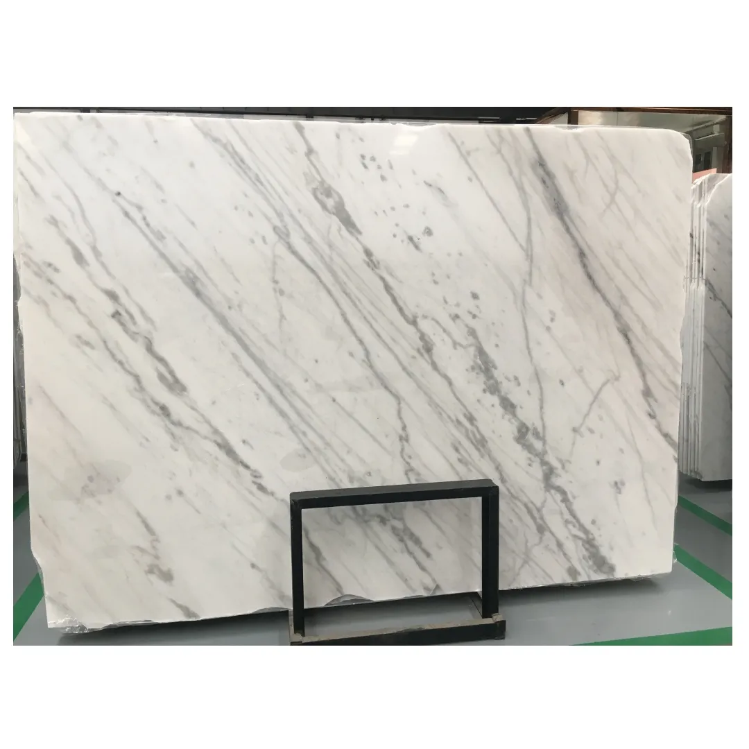 Lastra di marmo Bianco Bianco Carrara di marmo Bianco cinese GuangXi più economico per rivestimenti per pavimenti