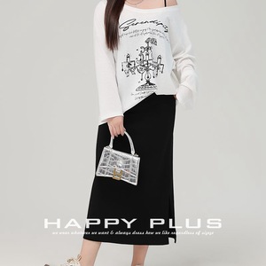 ชุดเสื้อคลุมมีฮู้ดและกระโปรงผ่าข้าง Runqi สีเทา ผ้าฝ้ายถัก สำหรับผู้หญิงไซส์พลัส ชุดลำลอง แขนยาว สีพื้น - Product Image 4