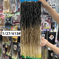 Vivian Hair 4x Nu Locs Micro Crochet Hair 22 pouces 40 mèches/paquet Gypsy Locs Faux Locs Tresses Cheveux à Tresser Extension Dreadlocks