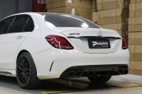 Kit carrosserie complet Pharri pour Mercedes Classe C W205 2015-2021, mise à niveau vers C63 AMG avec embouts d'échappement quadruples