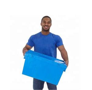 Große Logistik-Verteilungsbox, Schwerlast-Lagerbox, Stapelbare und Nestbare Kunststoff-Transportbox mit Deckel für Supermärkte - Product Image 5