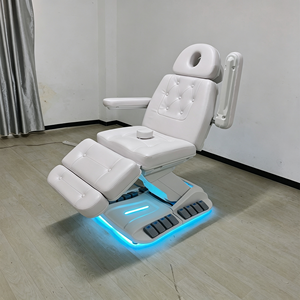 Calidad Superior eléctrica 4 Motor calefacción ajustable Spa salón pestañas cama Silla de belleza tratamiento Facial mesa de masaje - Product Image 4