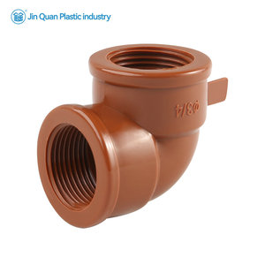 I.P.S Customized 1/2&quot; 3/4&quot; 1&quot; Female Male Elbow <strong>Socket</strong> Fusion Brown PPH Smooth Surface Pipe Fitting for Water Supply 1 Piece MOQ - Product Image 3