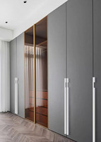 Poignée de meuble de cuisine moderne en aluminium blanc, poignée longue pour porte de placard, tirette ronde pour tiroir - Grande Vente