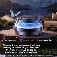 Nouveau diffuseur d'aromathérapie automatique à brume nuageuse en ABS pour siège de voiture avec éclairage d'ambiance et décoration automobile