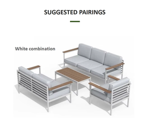 Conjunto de Sofás de Jardín para Exteriores, Moderno, Resistente al Agua, Muebles de Jardín para el Hogar - Product Image 1