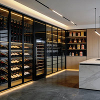 Meuble à vin et buffet combiné de luxe léger italien, minimaliste, écologique, à hauteur réglable, pour 10 bouteilles, pour salon