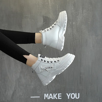 Bottines d'hiver chaudes pour femmes, grande taille, chaussures plates en coton avec intérieur en fourrure, fabriquées en Chine - pour étudiantes