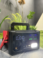 Démarreur de Voiture Portable 63000mAh 12V 24V 10000A avec Gonfleur de Pneus, Batterie Externe, Chargement USB, Écran LED et Protection Anti-étincelles
