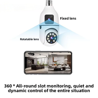 Caméra réseau domestique à double objectif grand angle 360° avec Wi-Fi, mini-alarme et détection de mouvement, option de stockage de données sur le cloud – Offre Spéciale