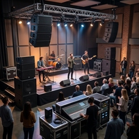 Haut-parleur PA professionnel directement de l'usine avec une sortie stable, idéal pour les concerts, les églises et les événements en direct.