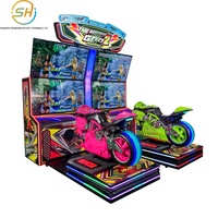 Nouveau simulateur de course à moto pour adultes Extreme Speed God 2 à quatre écrans de 55 pouces, appareil de divertissement vidéo