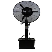 Support de ventilateur de brouillard d'eau industriel électrique intérieur/extérieur de 26 pouces humidificateur refroidissement désinfection fonction de pulvérisation refroidisseurs d'air