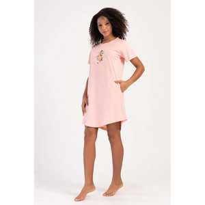 Túnica de manga corta con cuello redondo y bolsillo ovalado para mujer, ropa de dormir - Product Image 4