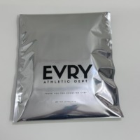 Sac d'expédition en polyéthylène avec logo personnalisé, en aluminium argenté, pour la livraison postale express, emballage résistant à la déchirure et imperméable