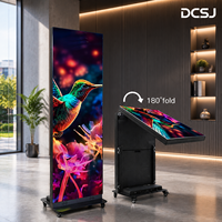 Pantalla LED Portátil Plegable y Removible DCSJ para Exteriores, Reproducción de Medios, Publicidad