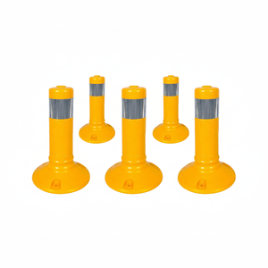 Delimitador de Señalización Flexible, 30 x 8 cm, Amarillo, 5 Piezas, Cinta Reflectante de Aluminio y Plástico, Productos de Advertencia de Tráfico - Product Image 2