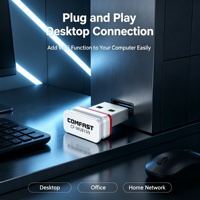 Adaptador WiFi USB Mini COMFAST CF-WU815N de 150Mbps, Tarjeta de Red Inalámbrica USB2.0 RTL8188GU, Compatible con Soft AP Externo, en Stock
