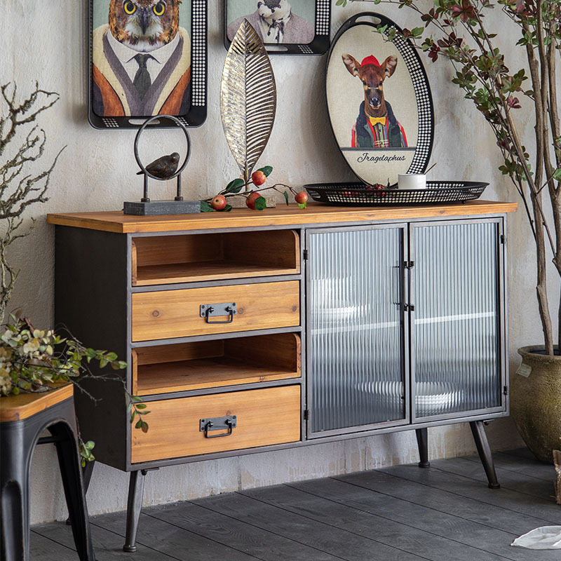 Home Furniture Kitchen Cabinet Designs Solid Wood Sideboard Modern Kitchen Cabinets