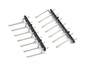 Conector de pines DIN de latón de paso de 2.54mm, de una sola fila, ángulo recto, SMT, carcasa de nailon, PCB, SQ0.64mm H1.0mm 1*13P - Product Image 5