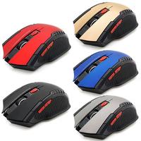Mouse Optik Nirkabel Portabel 2.4 Ghz Grosir, Logo Dapat Disesuaikan, untuk Laptop dan Komputer Desktop