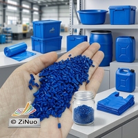 Masterbatch plastique à haute dispersion pour le colorage des fûts, bidons et seaux en plastique HDPE moulés par soufflage