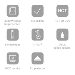 TRANSTEK No Coding Blood Sugar Meter Digital Glucometro Accurate Blood Glucometer Blood Glucose Monitoring Sensor For Diabetics