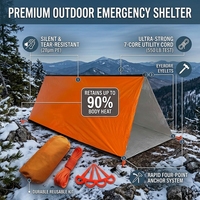 Tente de survie d'urgence personnalisée pour 2 personnes, tente de camping d'urgence