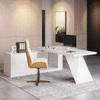 Offre Spéciale Bureau modulaire en pierre artificielle de bonne qualité Bureau de directeur de meubles de bureau de couleur blanche