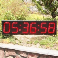 Timer Elektronik Balap Luar Ruangan 6 Digit 9 Inci Kronograf Olahraga Stopwatch Mode Hitung Mundur untuk Acara Lari