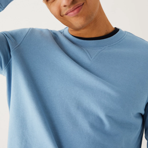 Meilleure Qualité Vintage Français Terry Pull Personnalisé Ras Du Cou Sweat 100% Coton Respirant Hiver Casual Modeste Tops Imprimé - Product Image 5