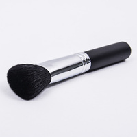 Pinceau de maquillage professionnel en poils de chèvre naturels avec manche en bois, pour contouring et blush, personnalisable avec votre logo, vente en gros