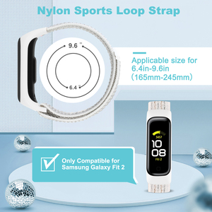 Vente directe d'usine, bracelet de montre en nylon réglable avec velcro pour <span class=keywords><strong>Samsung</strong></span> <span class=keywords><strong>Galaxy</strong></span> <span class=keywords><strong>Fit</strong></span> 2, bracelet pour femmes et hommes - Product Image 4