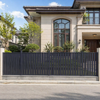 Profilé en alliage d'aluminium extrudé et formé à chaud - Écologique, enduit de poudre, durable et étanche pour portails de villas