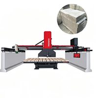 Machine à découper automatique infrarouge à pont rotatif pour le traitement du granit, du marbre, des carreaux et des plaques funéraires