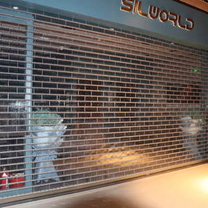 Puerta enrollable de policarbonato plegable de plástico transparente puerta enrollable - Product Image 3