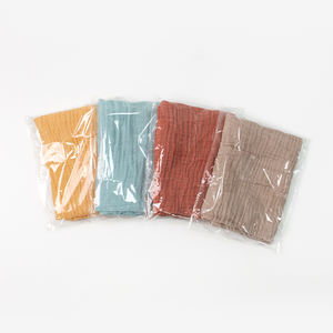 カラーソフト60 * 60cm 100% オーガニックコットンモスリンスクエアフェイスタオル新生児バープ布ベビーウォッシュクロス - Product Image 6