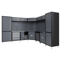 Juego de Gabinetes de Herramientas para Taller Halorange, Caja de Herramientas Superior, Personalizable para Mecánicos, Precio Competitivo OEM, Origen Estadounidense, Acero Laminado en Frío 3