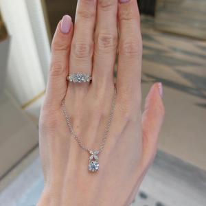 Bague en argent pur S925 Wenchi, modèle papillon fantôme, incrustation de diamant haute qualité, luxe léger et raffiné - Product Image 5