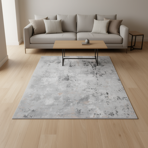 Tapis Abstrait Style Élégance 6x9 Gris Multi, Anti-Chute de Poils, Résistant aux Taches pour Salon, Chambre, Bureau, Salle à Manger - Product Image 2