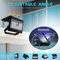 Le camping solaire pliant imperméable extérieur populaire de lampes de mur allume les appliques solaires portatives de mur avec la conception de capteur de mouvement